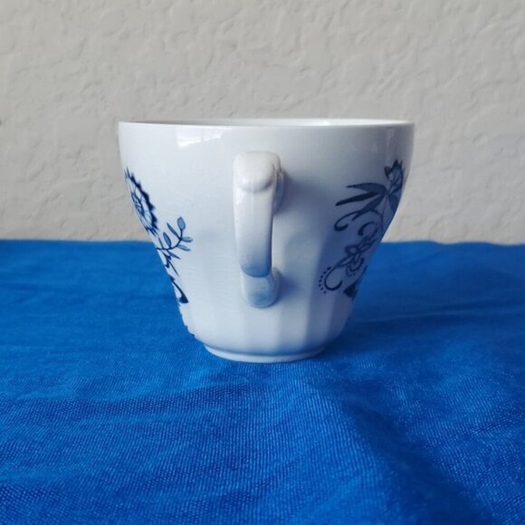 VTG J & G Meakin Classic Blue Nordic Onion Blue and White Tea Cup - Picture 5 of 8